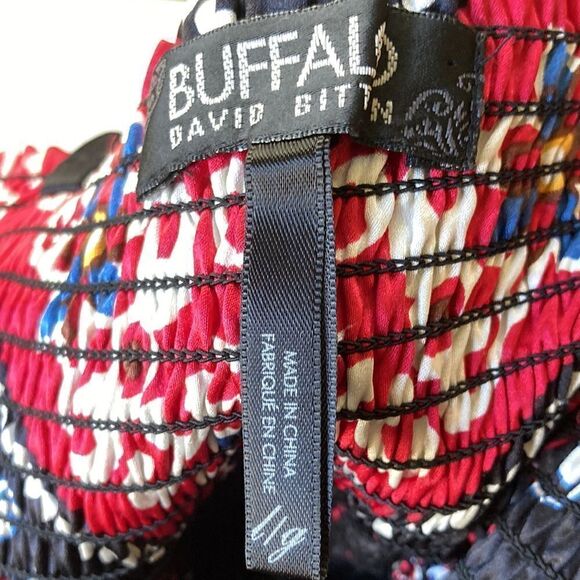 Buffalo David Bitton Floral Embellished Lined Dress Size L - Picture 9 of 16